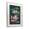 Stupell Industries Midcentury Pond Fishes Framed Print Under Glass, design by Renea L. Thull
